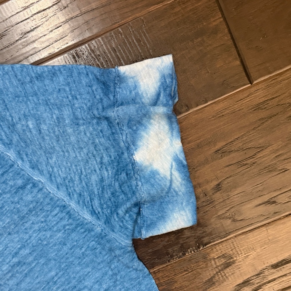 We The Free Light Blue High-Low V-Neck Dress Oversized Tee Beach Swim - Picture 9 of 10